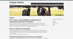Desktop Screenshot of cowboydreams.se