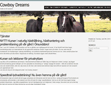 Tablet Screenshot of cowboydreams.se